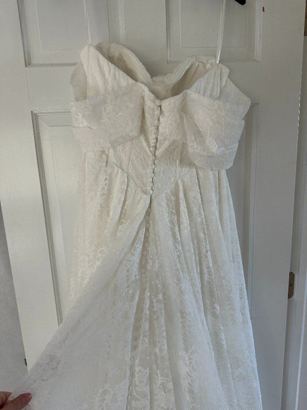 Madi Lane Westyn Gown - Ivory Strapless Lace Wedding Dress - Picture 8 of 15